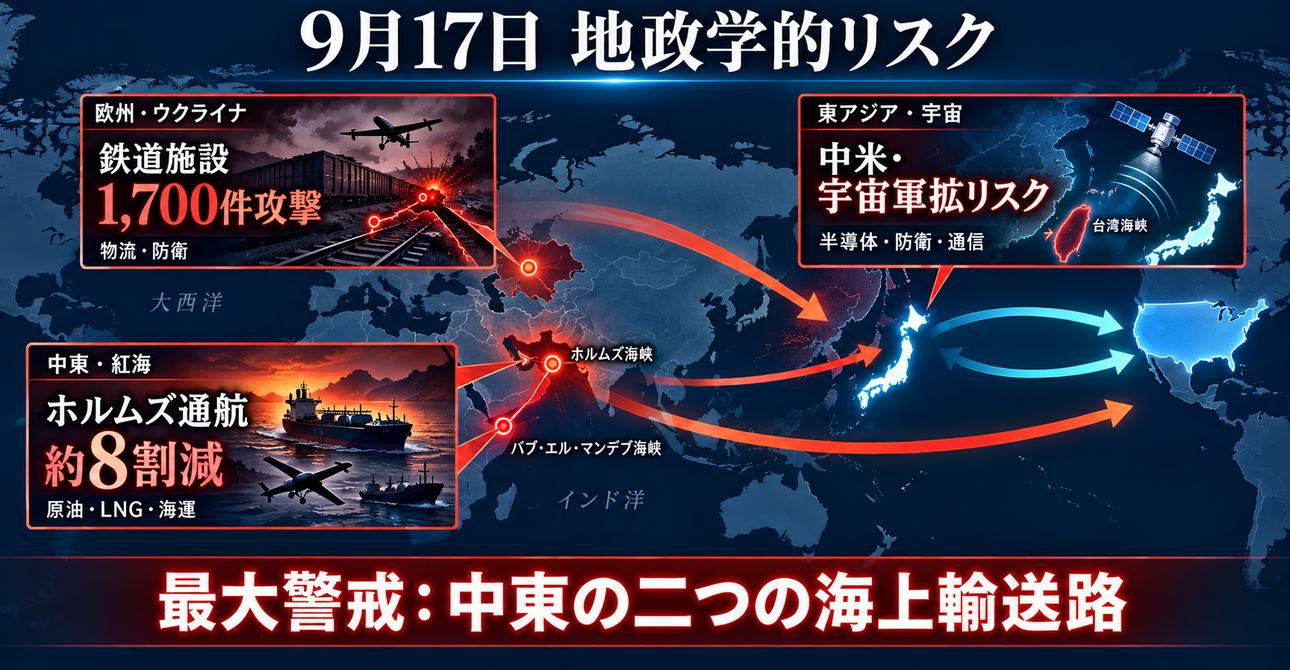 9月17日　地政学的リスク