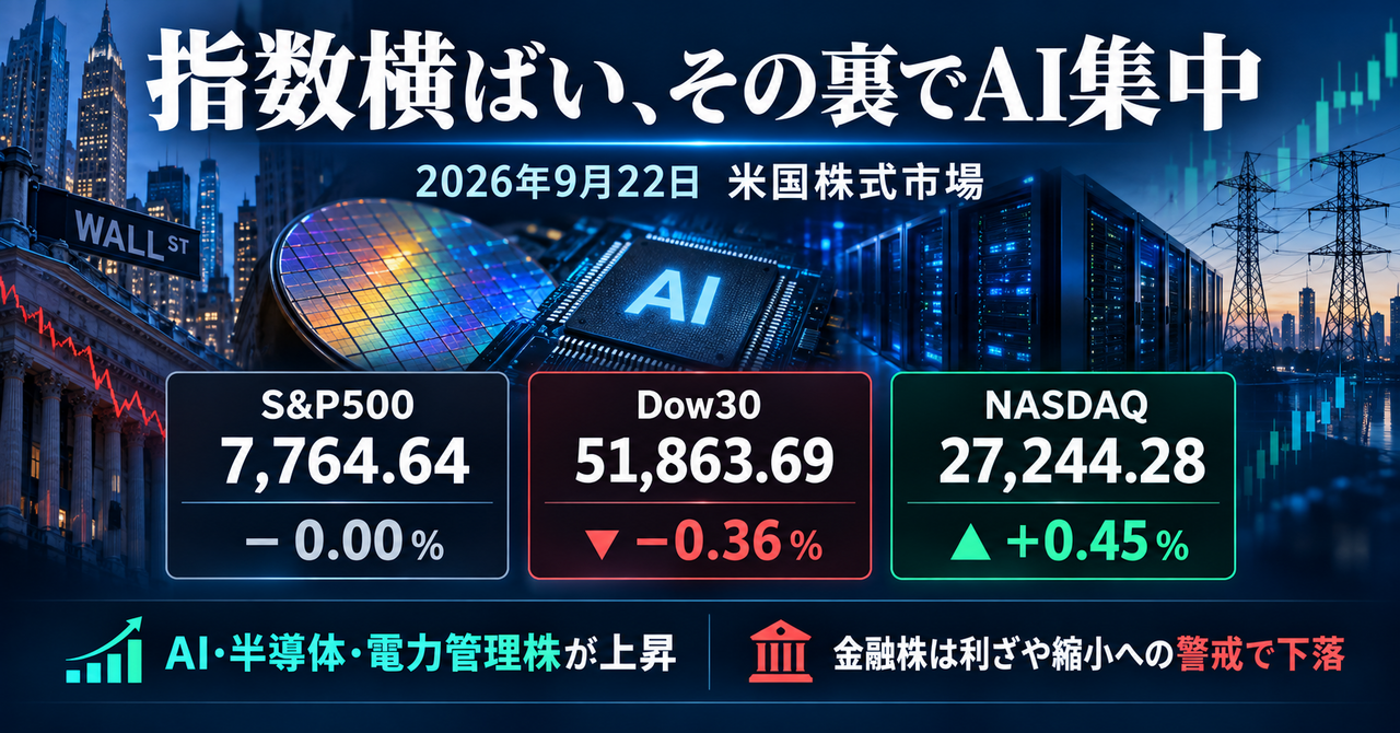 20260922_U.S. Stock Market Report