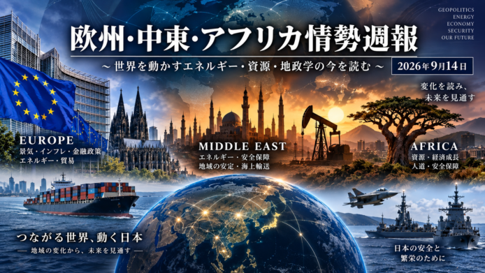 欧州・中東・アフリカ情勢週報｜2026年9月14日