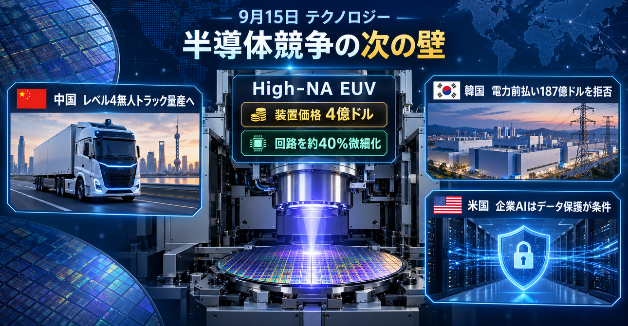 9月15日　テクノロジー