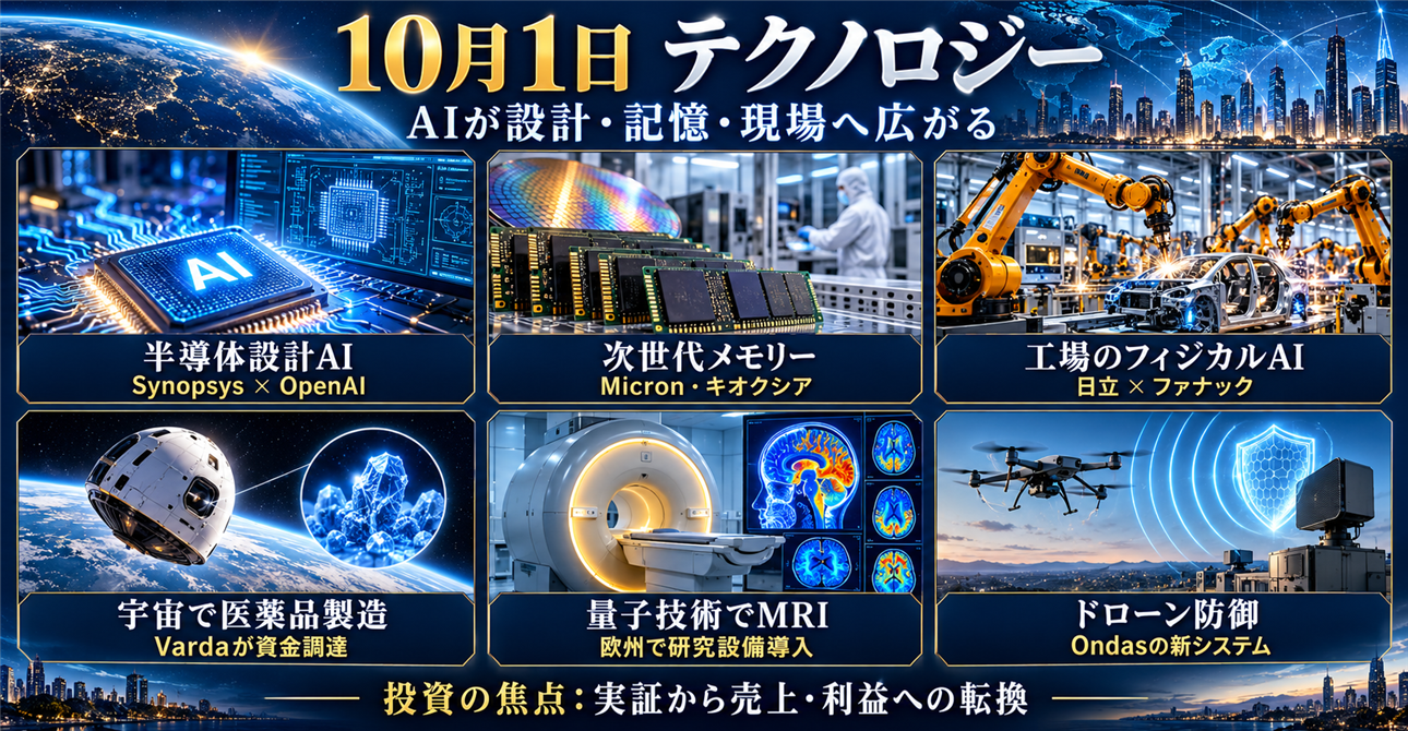 10月1日　テクノロジー